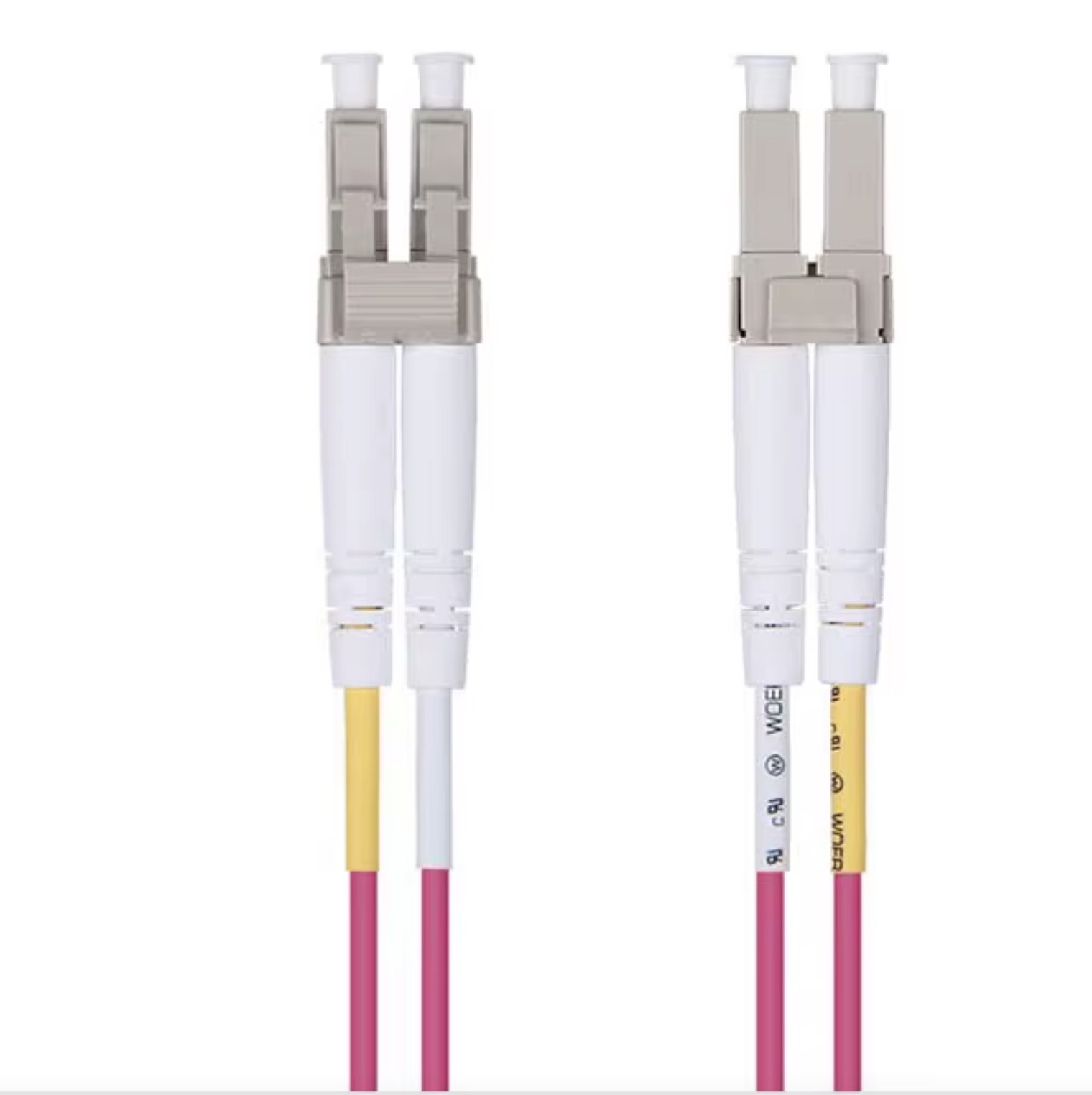 Cablu de fibră optică om4 lc la lc upc, 100/40/10gb duplex multimod mmf, 50/125 μm, cablu de fibră optică lszh