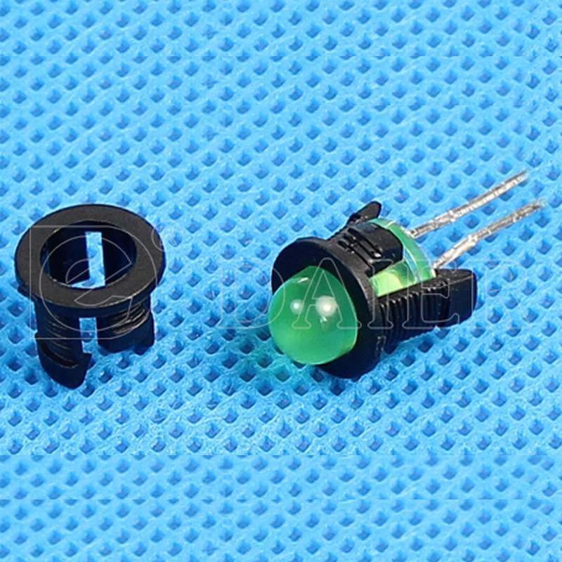 20 stks Plastic Zwart 5mm LED Houder Lamp Houders Gesp Gesp Soort led Bezel Holder voor 5mm Licht -emitting Diode