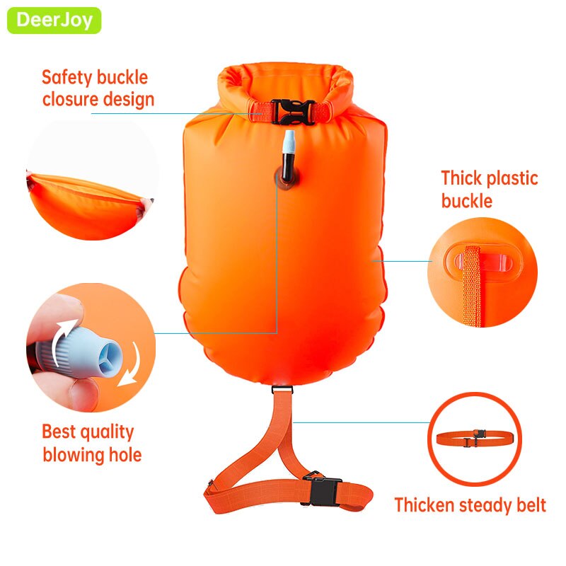 18L Zwemmen Boei Waterdichte Dry Bag Zwemmen Veiligheid Float Houden Gear Dry Voor Varen Kajakken Vissen Rafting Zwemmen Training Camping