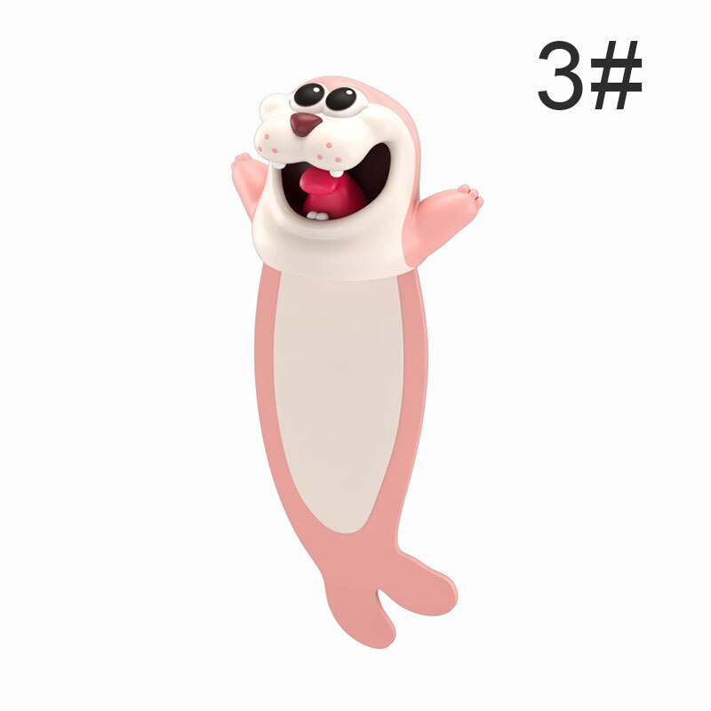 Wacky Bookmark Stereo Kawaii Cartoon Bookmark 3D Animal Wacky Bookmarks for Book PR: 3
