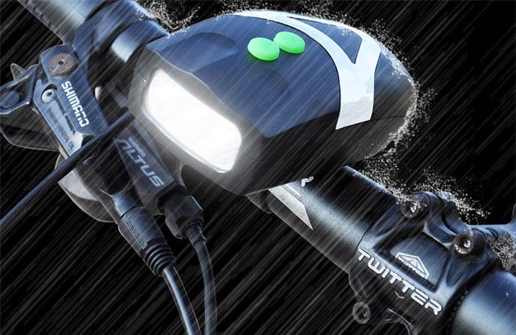 2 In 1 Fietsbel Fietsen Hoorns Elektronische Bike Fietsstuur Ring Bell Horn Loud Air Alarm Bell Sound Bike hoorn Veiligheid