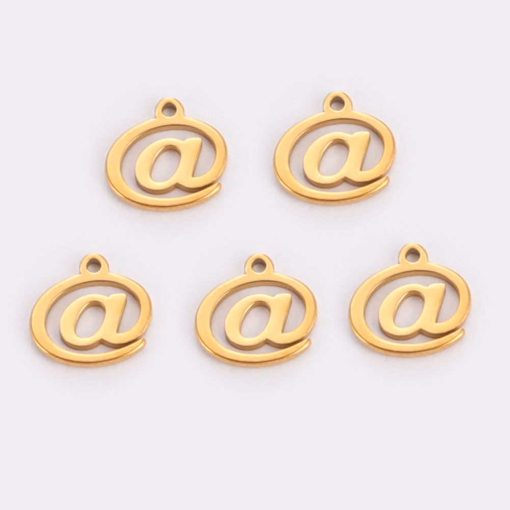 Teamer incantesimi in acciaio inossidabile creazione di gioielli alfabeto greco simbolo del dollaro ciondolo per collana braccialetto accessori fatti a mano fai da te: Placcato in Platino