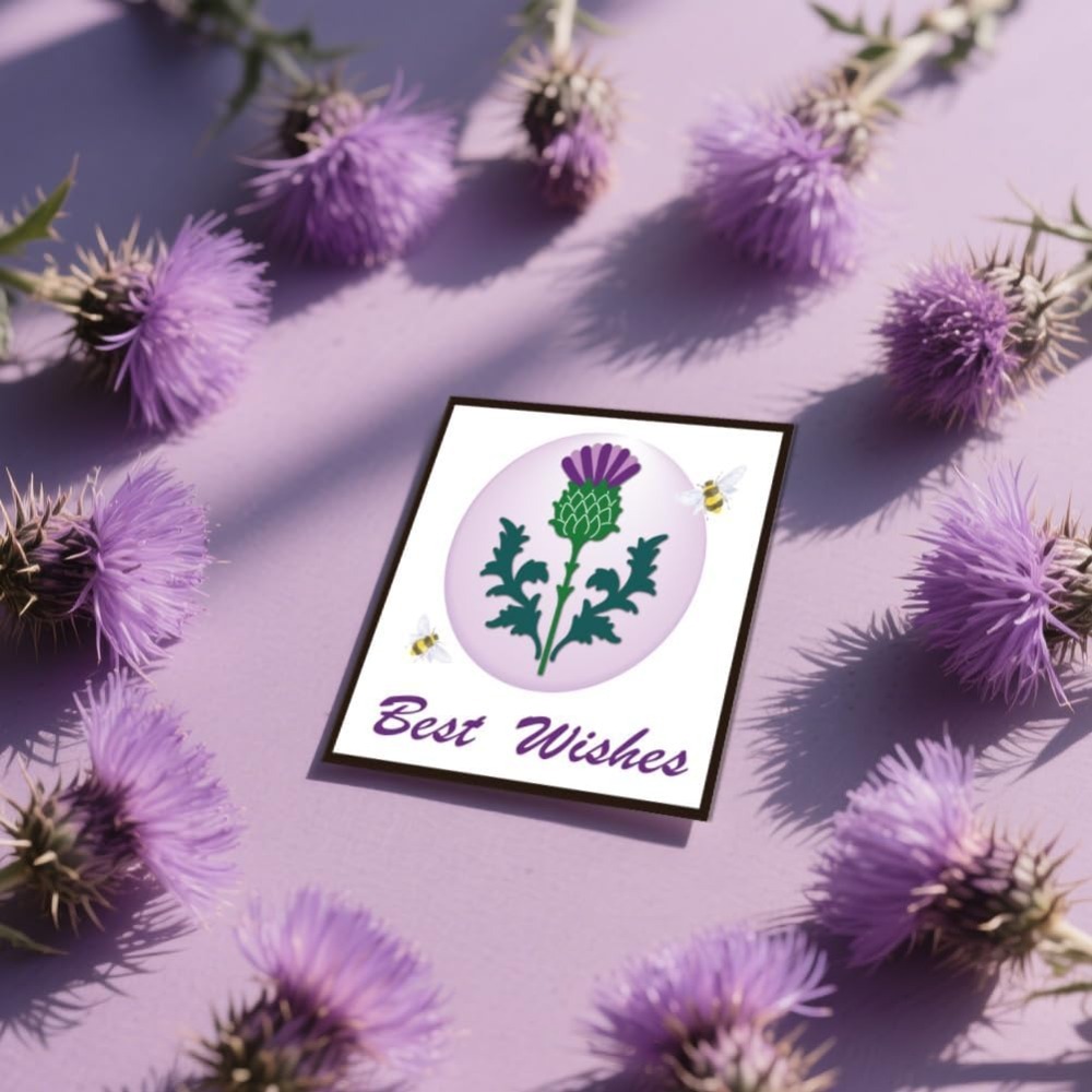 Cardo scozzese Fustelle Fiore Creazione di carte Die Stencil Metallo Fustellate Carta Scrapbooking Modello di goffratura Muore