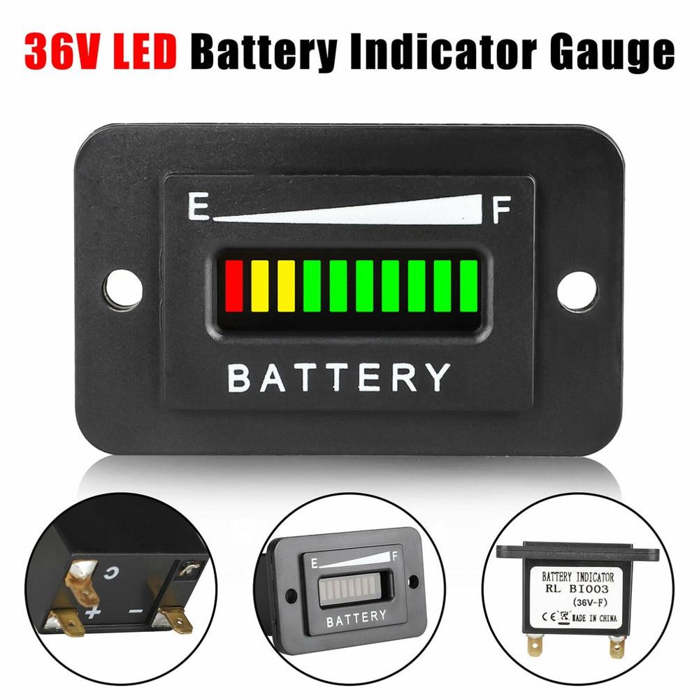 Lead-acid Battery Fuel Gauge for Electric Vehicles and for Golf Carts 36v Mp Two-line Lcd Screen