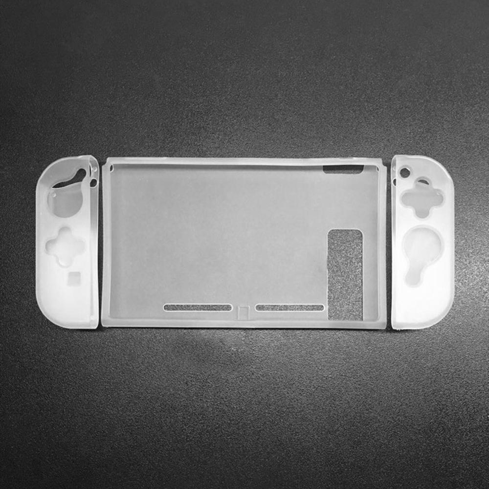 Afneembare Shell Case Shock Proof Voorkomen Krassen TPU Bescherming Cover Voor Nintend Schakelaar Game Console Accessoires: WHITE