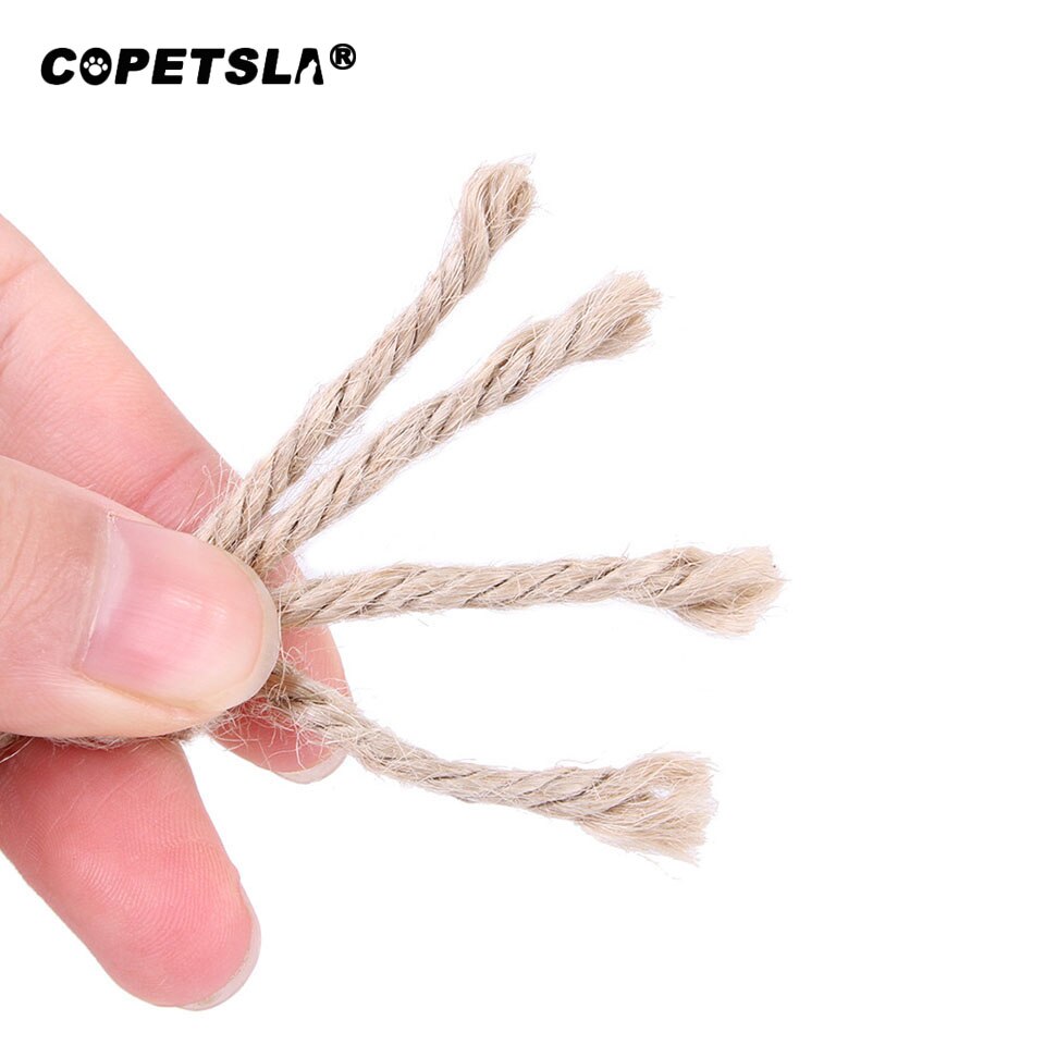 Copetsla Sisal Rope Cat DIY Scratching Post Toy Cat Climbing Frame Replacement Rope Desk Legs Binding Rope for Cat Sharpen Claw
