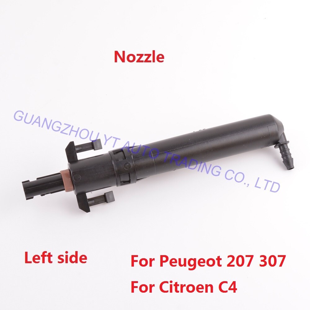 CAPQX Für Peugeot 207 307 Für Citroen C4 Vorderseite Scheinwerfer scheinwerfer Waschanlage Düse Abdeckung sprühen Jet Deckel Gehäbenutzen Haus Hülse: 1Stck Düse links