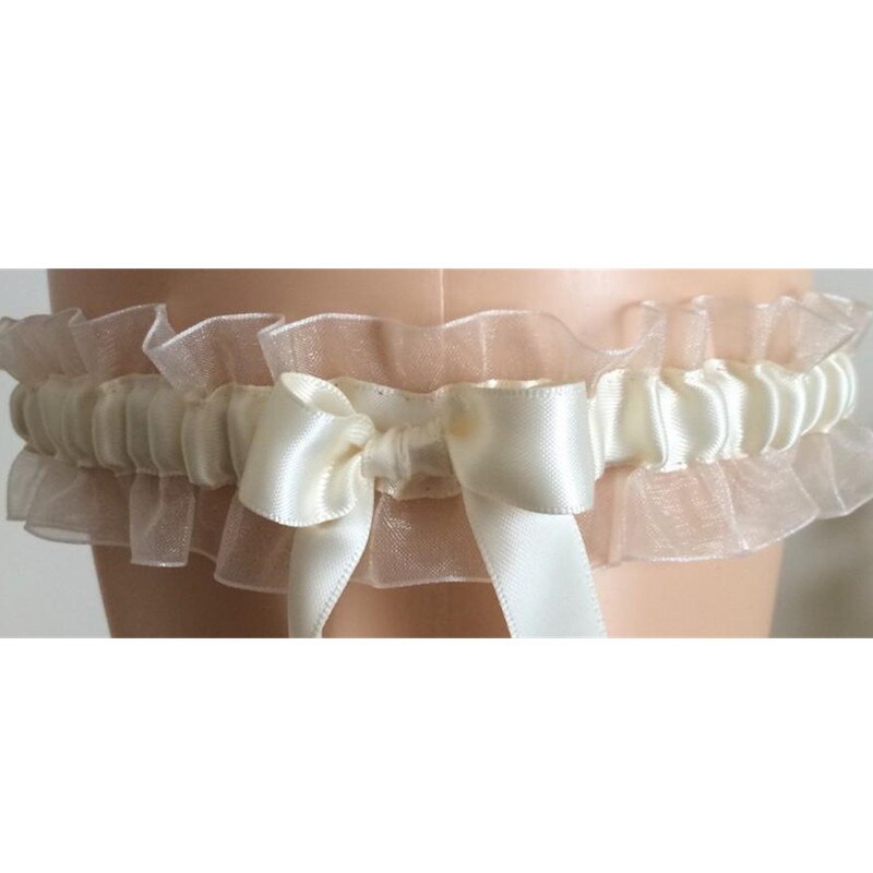 Wedding Garter Pearl Ivory Garter Toss Bowtie Bridal Garter: Default Title