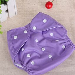 8pc/Lot Baby Adjustable Diapers/Children Cloth Diaper/Reusable Nappies/Training Pants/Washable/Free Sizebtrx0009: purple