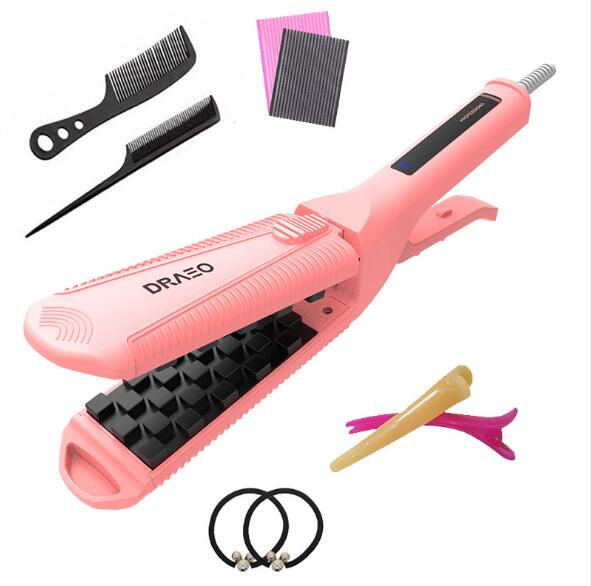 Hår fluffy artefact mais må være permanent skinne menn og kvinner gjør ikke vondt kort hår pad hårrøtter hår krøller: Rosa / Oss