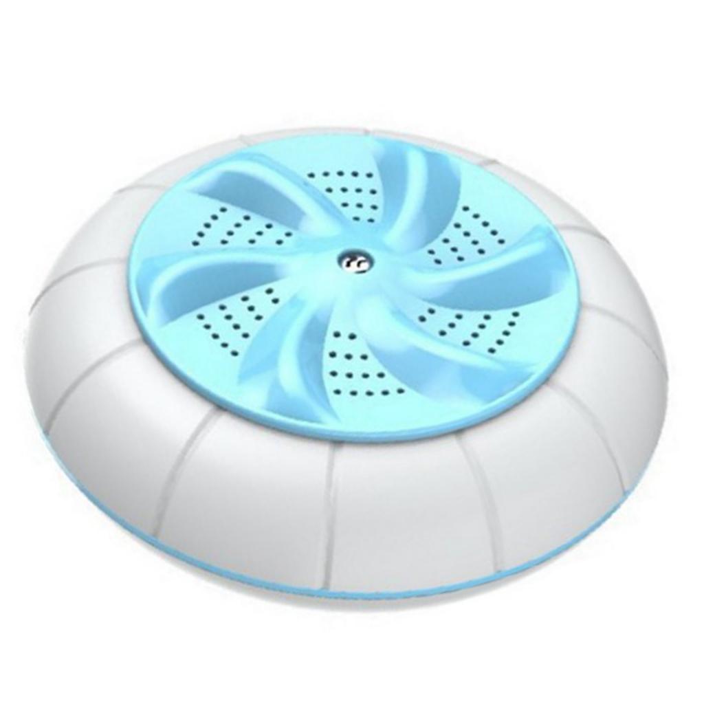Portable Mini Washing Machine Untrasonic Pulsator Tub Washer for Underwear Pants: Cyan