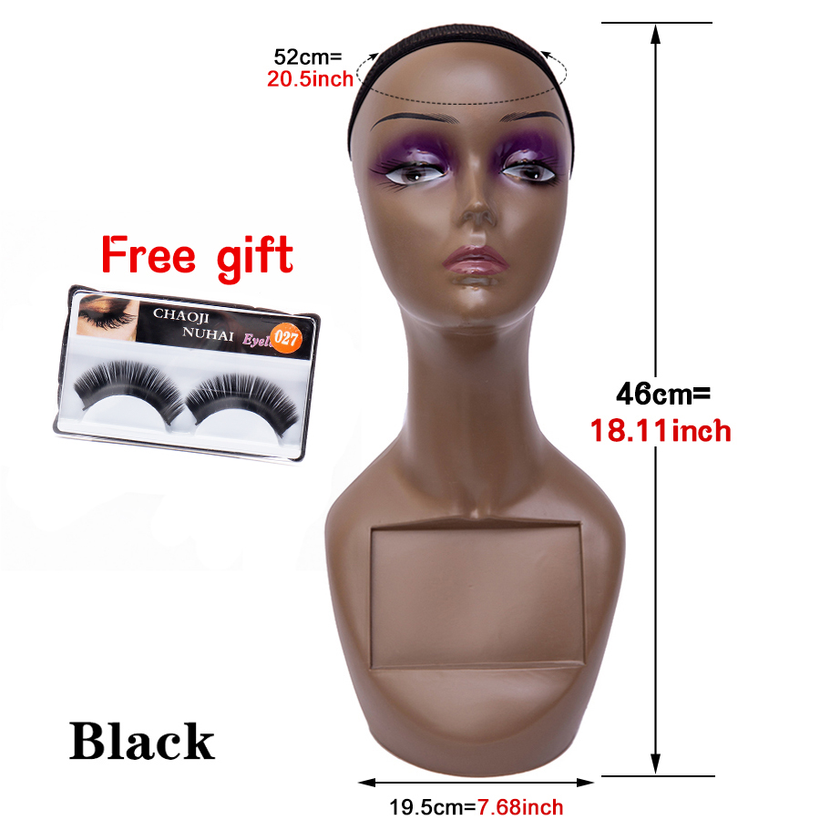 Soporte de exhibición de peluca de maniquí, maniquí femenino de Pvc, busto de cabeza de maniquí realista para exhibición de pelucas, sombreros de estilismo, gafas de sol: Verde