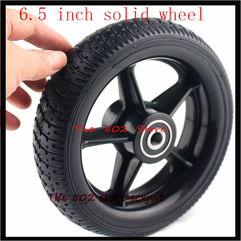 Super 6.5 inch solid wheel with a plastic hub/rim for Electric Scooter Smart Folding Electric Longboard Hoverboard
