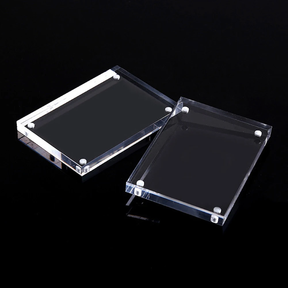 Molduras de fotos de parede acrílicas transparentes, suporte de exibição de pôster magnético, moldura de foto magnética, molduras de parede, moldura acrílica