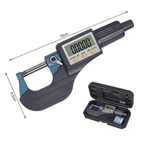Digital Electronic Micrometer 0.001mm Outside Extra Large LCD Screen Data Hold Auto Search Woodworking Measuring Gauging Tools