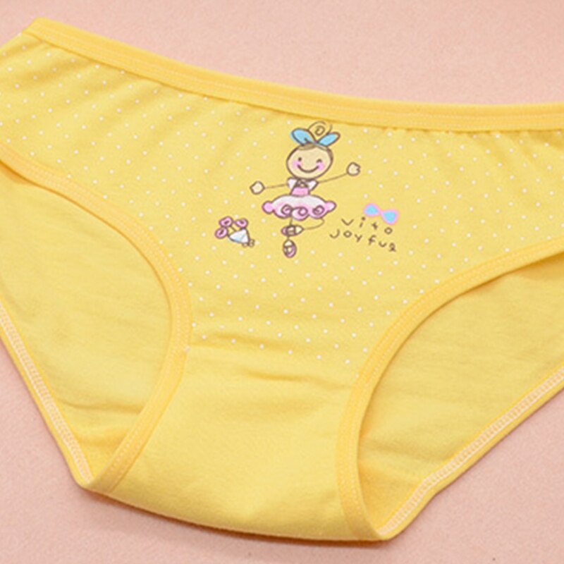 Barn kalsonger tecknad dans flicka bomull triangel underkläder baby flickor trosor