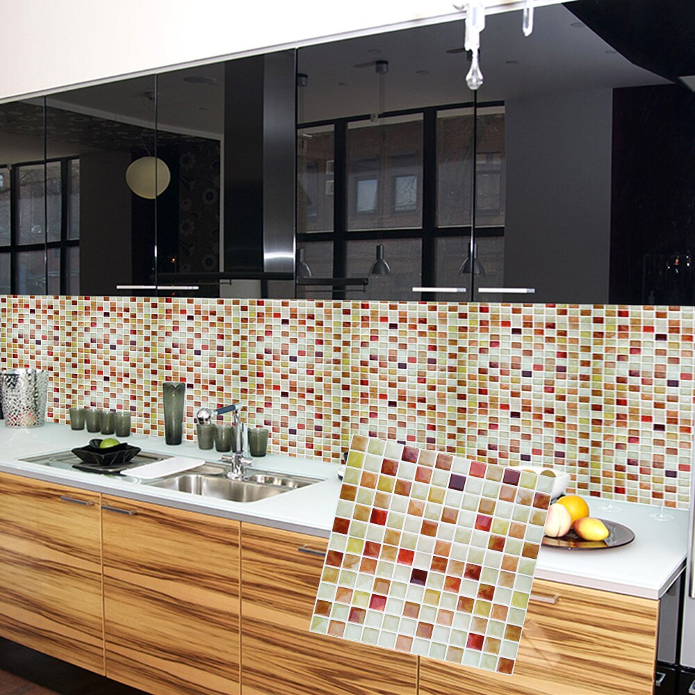 Premium Modern Self Adhesive Backsplash Mosaic Wall Tiles Sticker DIY Kitchen Bathroom Home Decor Vinyl