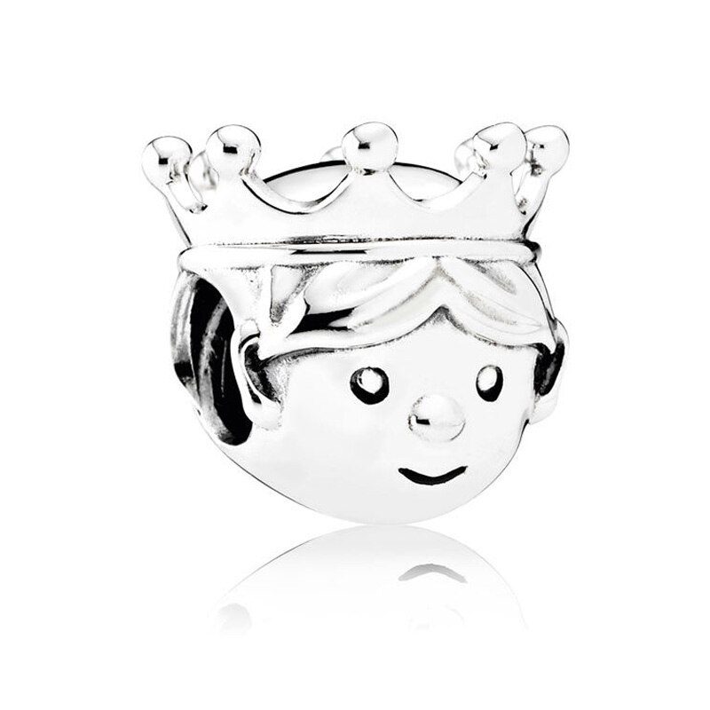 Diy charme rainha princesa & príncipe anjo do coração menina & menino sra. santa 925 contas de prata esterlina caber pandora pulseira jóias: 4