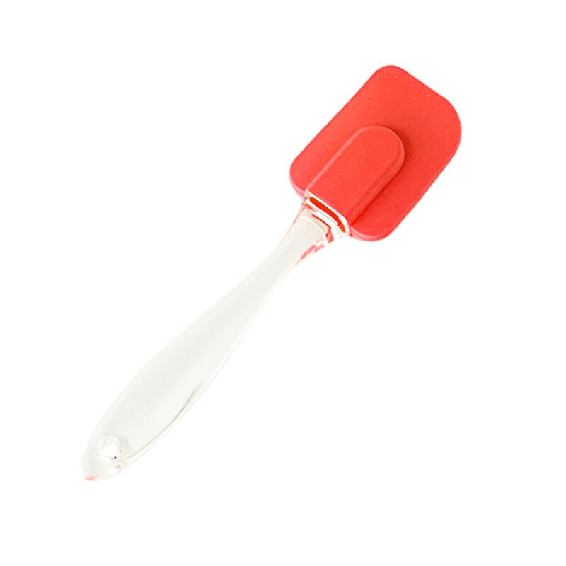 Silicone Spatula Baking Scraper for Kitchen Mixing Folding Scraping Cooking and Serving Silicone Scraper for Stirring: red 02