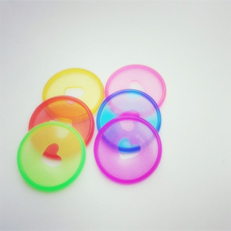 35mm 100PCS color disc loose-leaf button notebook binding ring DIY mushroom hole hand book learning office binding supplies: Color mixing