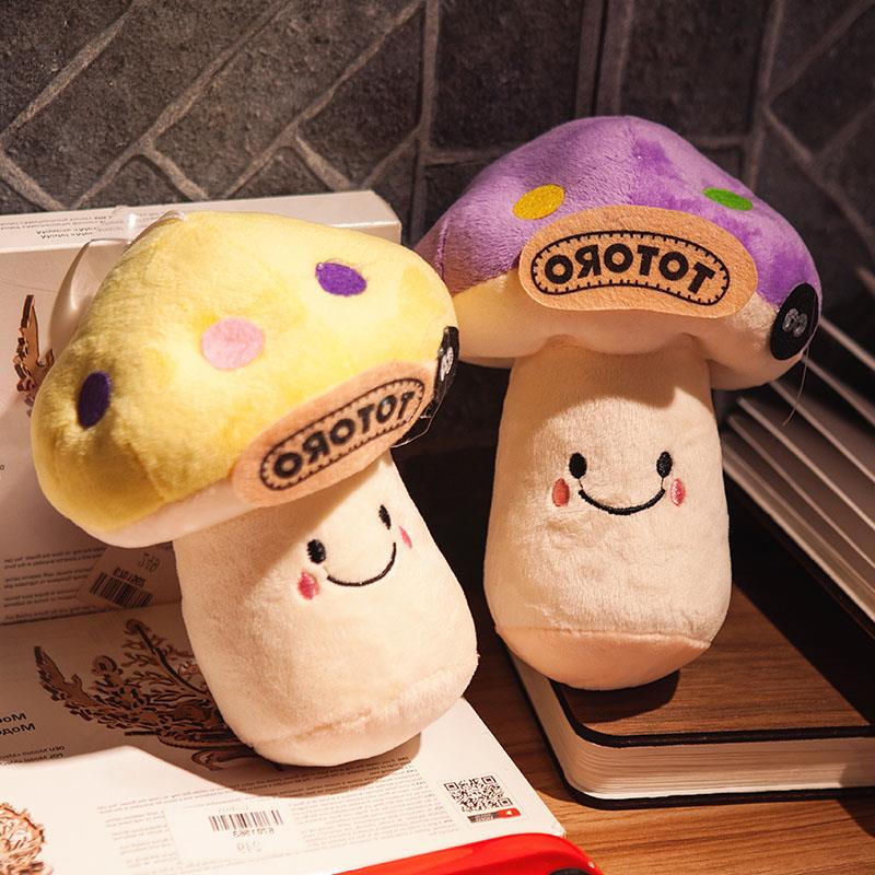 7inch Mushroom Plush Doll Small Toy Performance Activity Props Decoration Wedding Throwing Doll Hand Ceremony With Suction Cup
