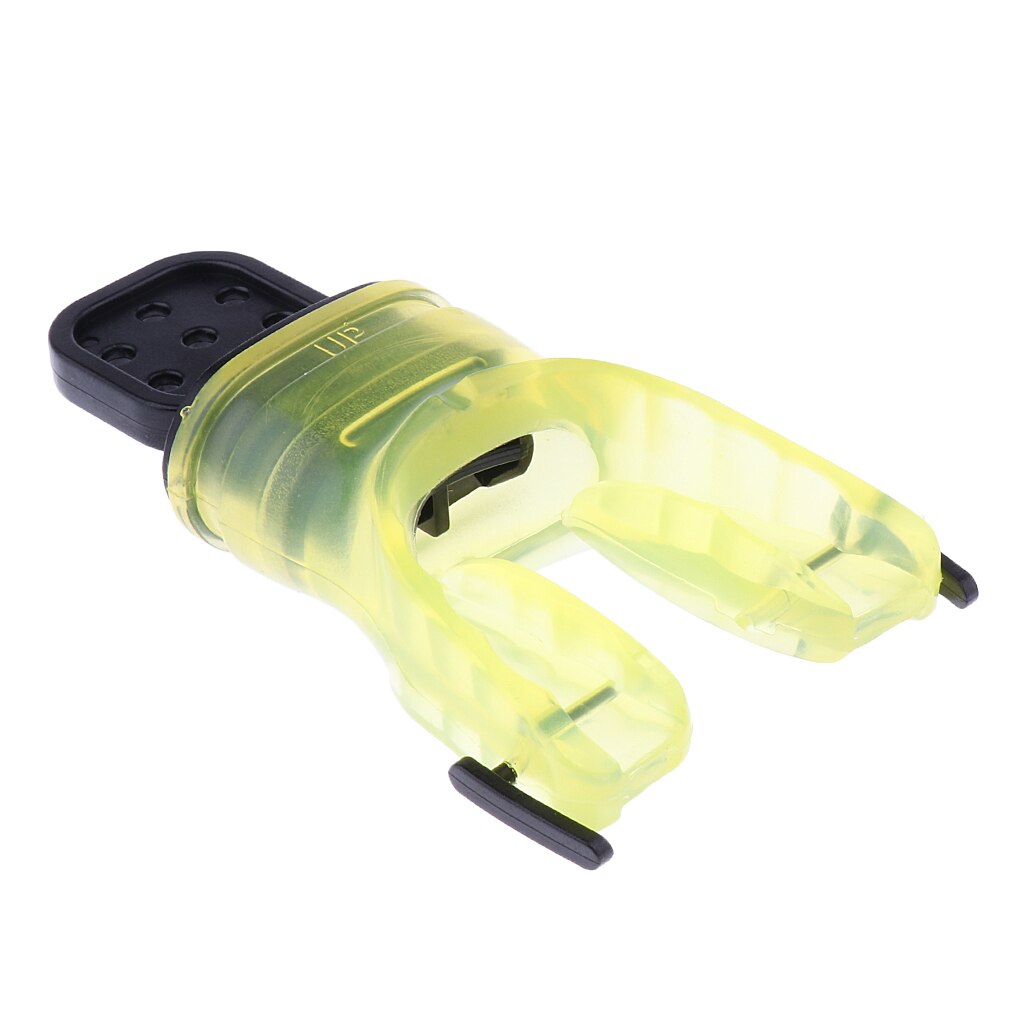 Valve de morsure en Silicone souple, confortable, régulateur de tuba de plongée sous-marine: YELLOW