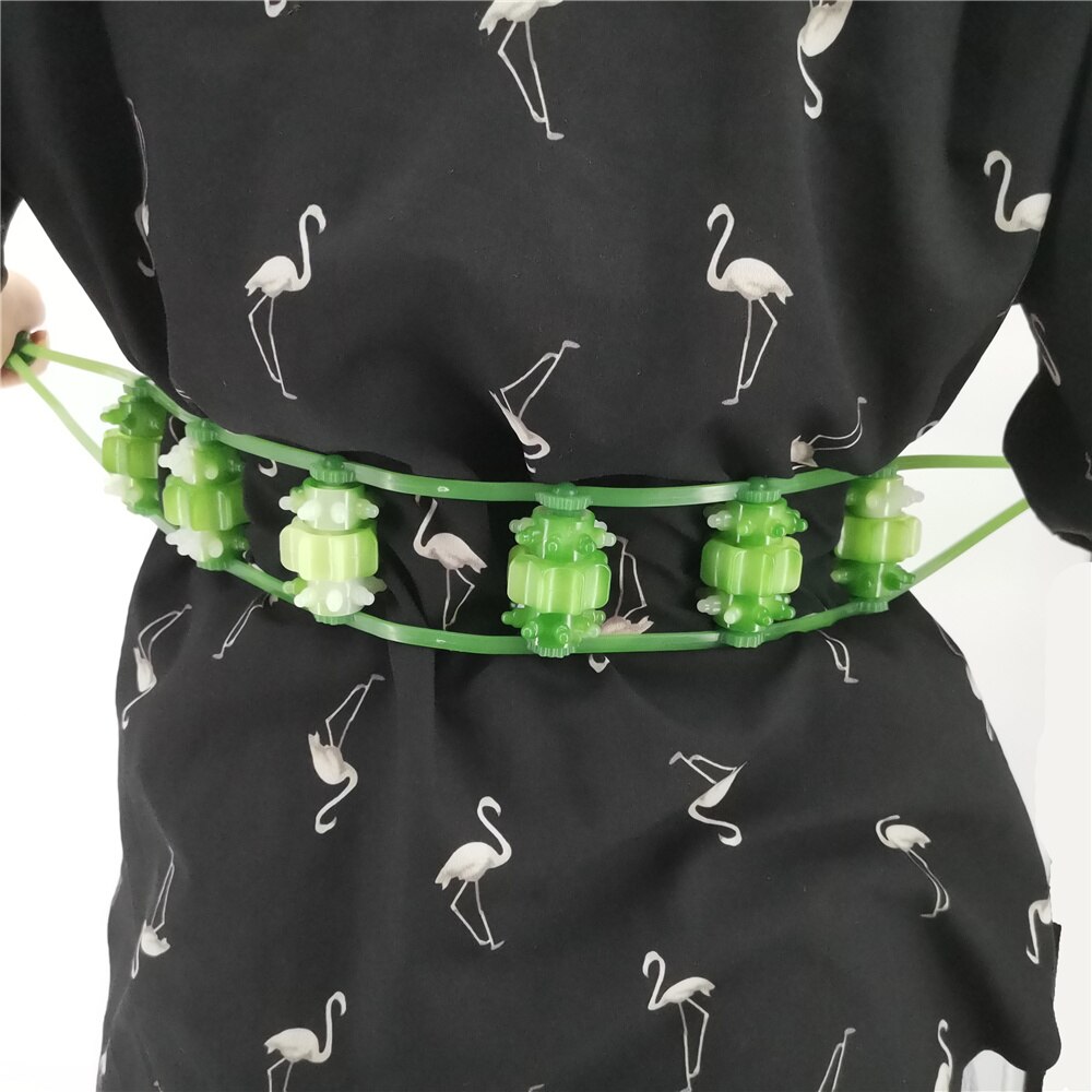 Hand-held 3-bead 6-Roller Pull Back Roller Massage Back Massager Tickle Stick Back Acupressure Relieve Fatigue Relaxation Tool