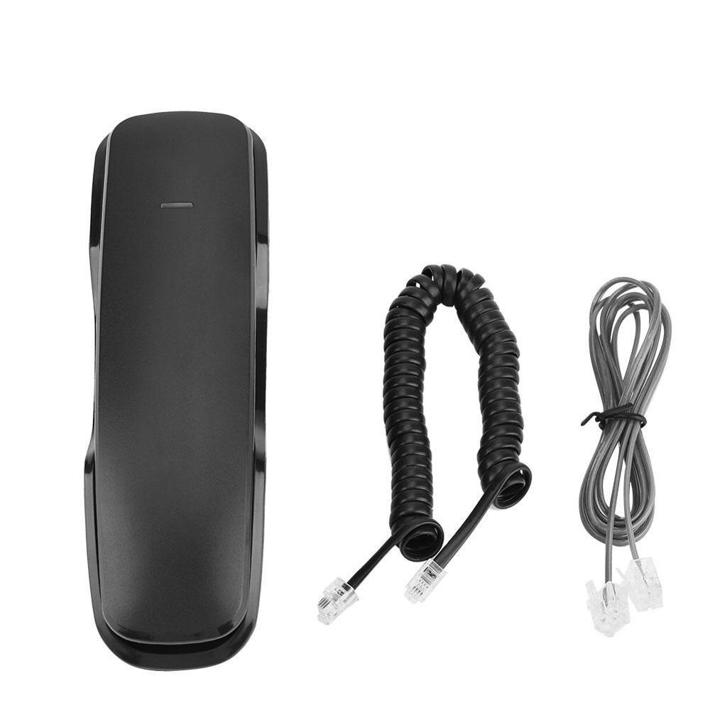 A061 Noise Cancelling Muur Telefoon Nummerherhaling Anti-Interferentie Wandmontage Telefoon: Black