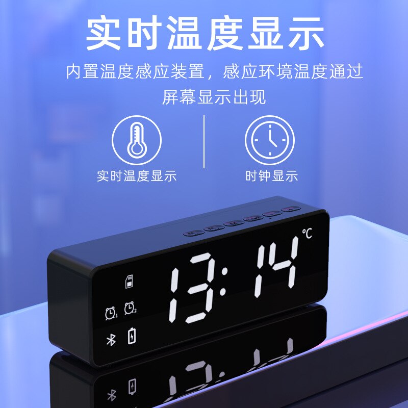 Led Electronic Digital Clock Silent Intelligent Date Temperature Alarm Lcd Bedroom Digital Clock Zegar Home Decor Clock DB60SZ