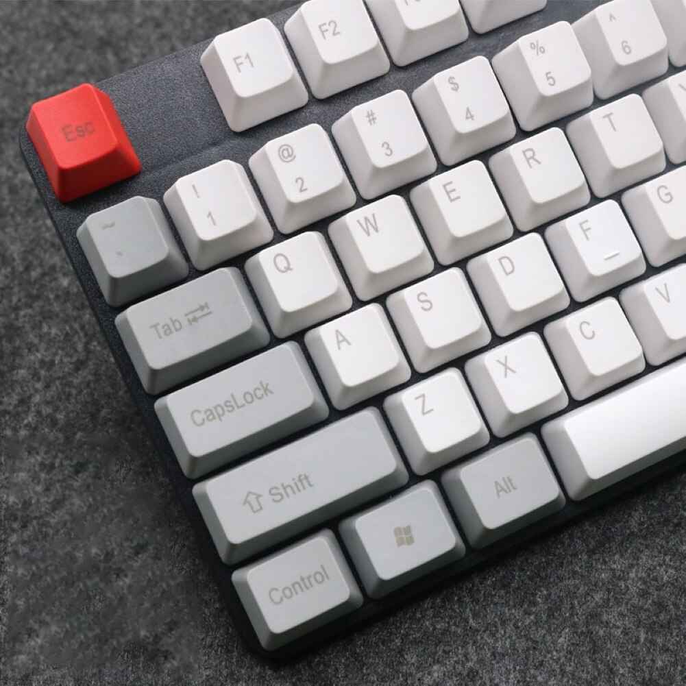 Mekaniska tangentbord utbytbara knappar dubbla skott pbt 108 tangenter för cherry mx tangentbord switch