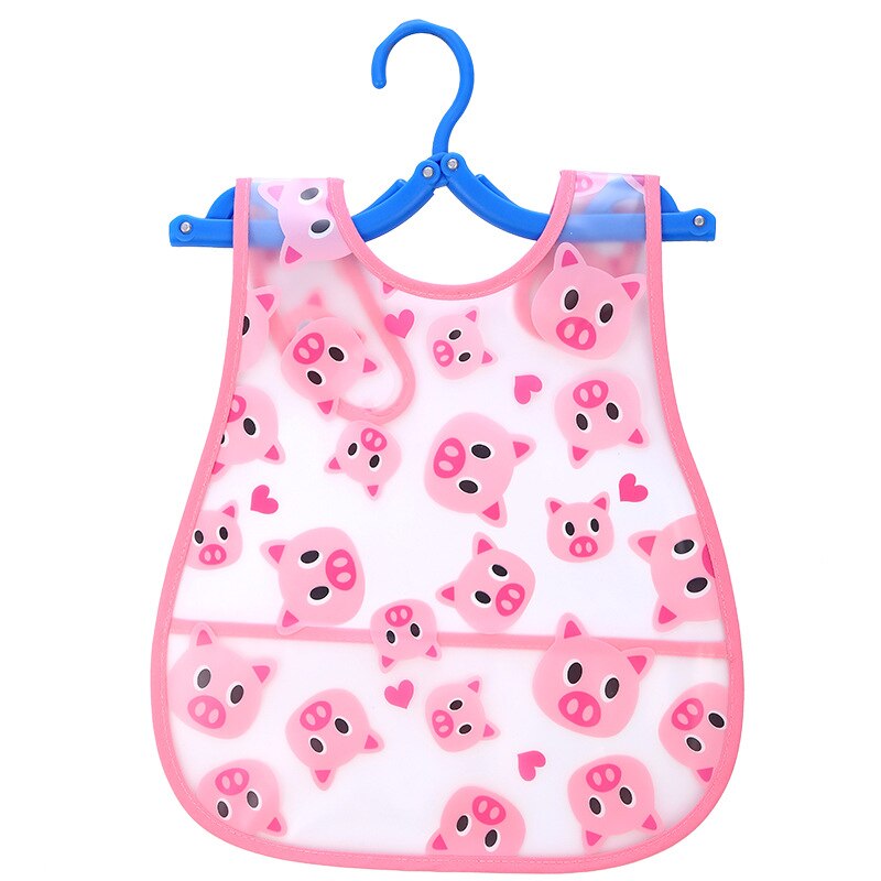 1PC EVA Baby Lätzchen Wasserdicht Mittagessen Lätzchen Cartoon Obst Druck Kleinkinder baum Lätzchen Jungen Mädchen Fütterung Burp Tücher Lätzchen schürze: Pig