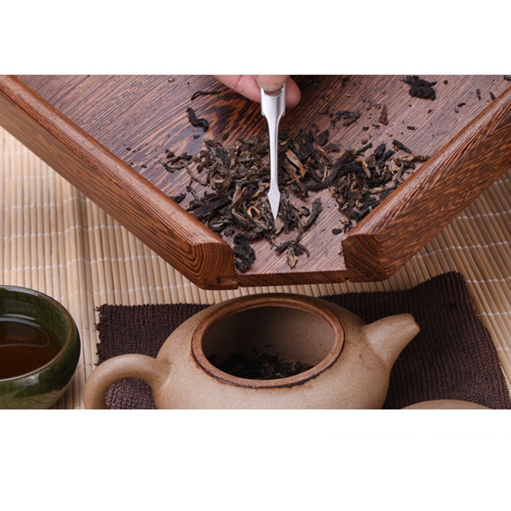 Aiguilles à thé en acier inoxydable, outil pour le thé, accessoires pour briser le gâteau au thé, couleur argent, 3 pièces/ensemble