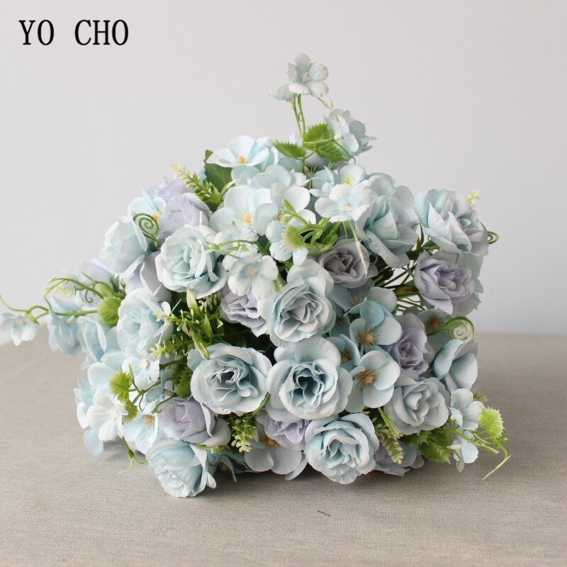 YO CHO-ramo de flores artificiales para novia, ramo de flores de seda, Bola de La Fortuna, Begonia, ramos de boda, dama de honor