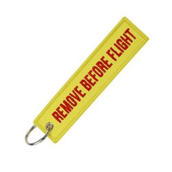 Tag Bagagli Trave Accessori con Rimuovere Prima Del Volo Del Ricamo Portachiavi Key Tag Regalo Speciale per Gli Amanti di Aeronautica: 12