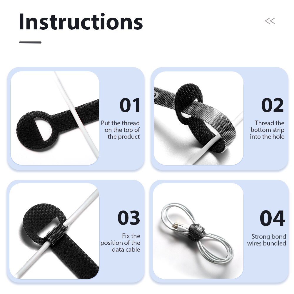 Elough USB Kabel Wickler Organizer Telefon Kabel Verwaltung Maus Computer Kopfhörer Draht Wickler Krawatten Wicklung Haken Schleife Feste Kabel