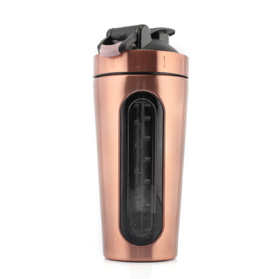 700ml rustfri stål protein shaker shake milkshake mix kop udendørs sport fitness shake kop sport flaske bpa gratis: Lysegrøn