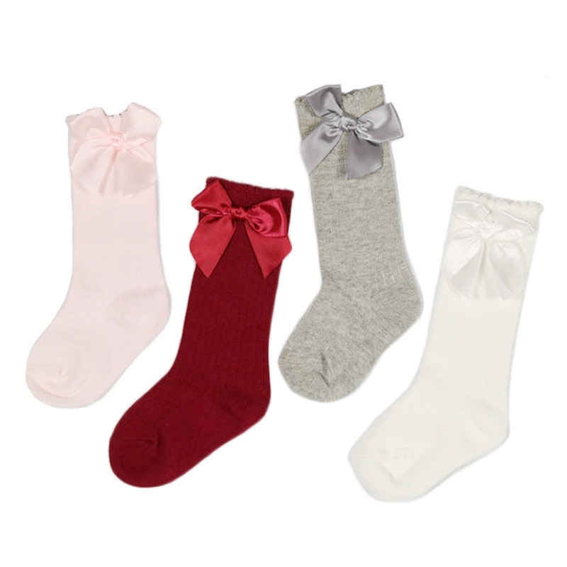Schattige Prinses Baby Meisjes Sokken Kniehoge Met Boog Sokken Meisje Zoete Baby Sokken Lange Buis Sokken Kids Kinderen Been warmer Boot