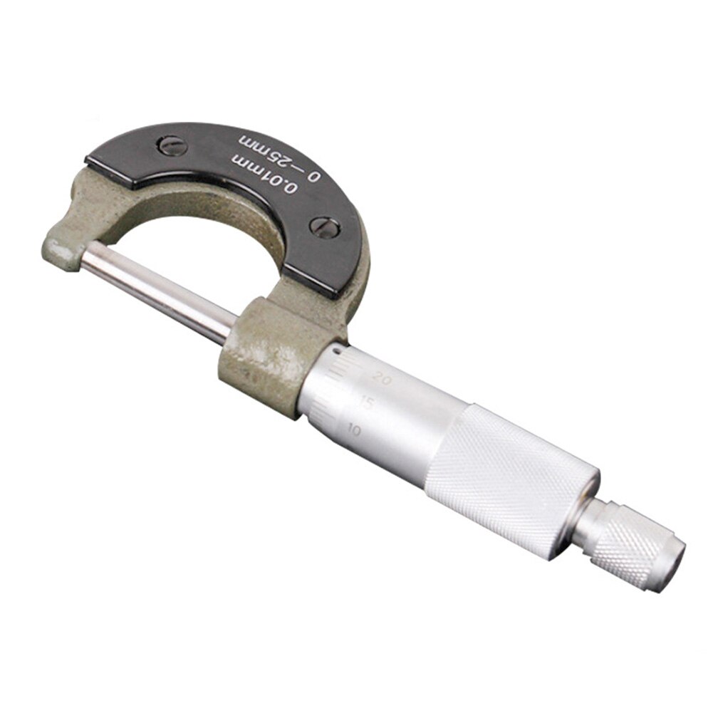 0-25mm Metric Micrometer Engineer Caliper Carbon Steel External Portable Measuring Tool Outside Accurate