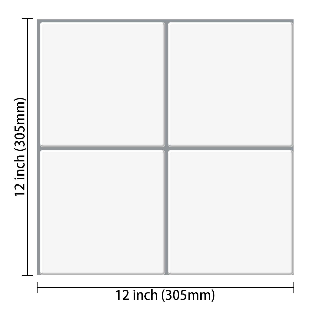 3d Waterproof Self Adhesive Removable Kitchen Backsplash Wall Sticker--1 Sheet: VP526