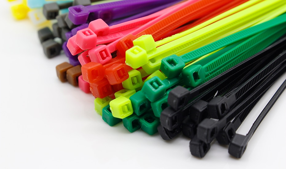 2.5/3x100mm Multiple colors Cable Zip Tie Approved Loop Wrap BundleTies Nylon Plastic Cable Ties Zip Tie Wraps 30pcs .