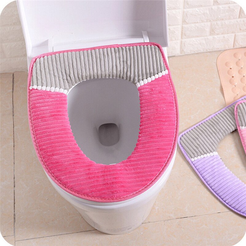 Corduroy PU Closestool Soft Warmer Alle Vorm Badkamer Protector Wc Cover Seat Deksel Pad Herbruikbare duurzaam Niet giftig schoon