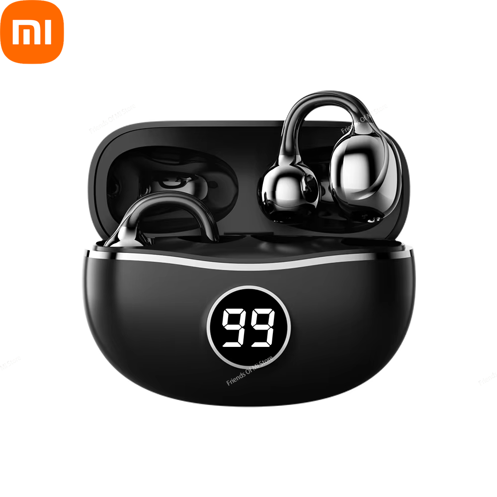 Cuffie wireless Xiaomi Auricolare Bluetooth con microfono Auricolari vivavoce con cancellazione del rumore Clip Ear Musica Sport Tappi per le orecchie da gioco: Viola