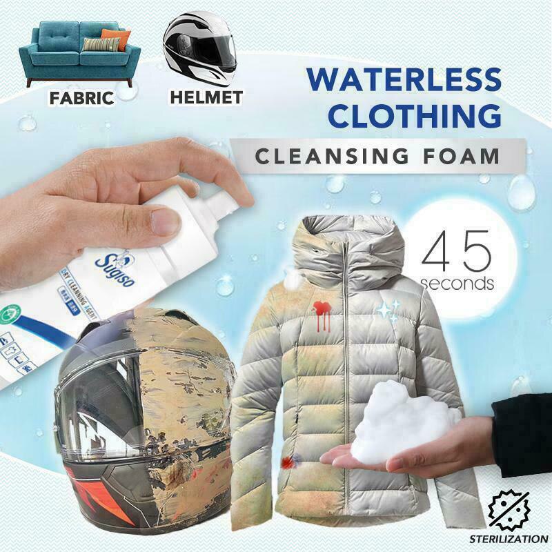 Nouveaux vêtements sans eau nettoyant mousse vêtements manteau veste chaussures sacs Agent nettoyant
