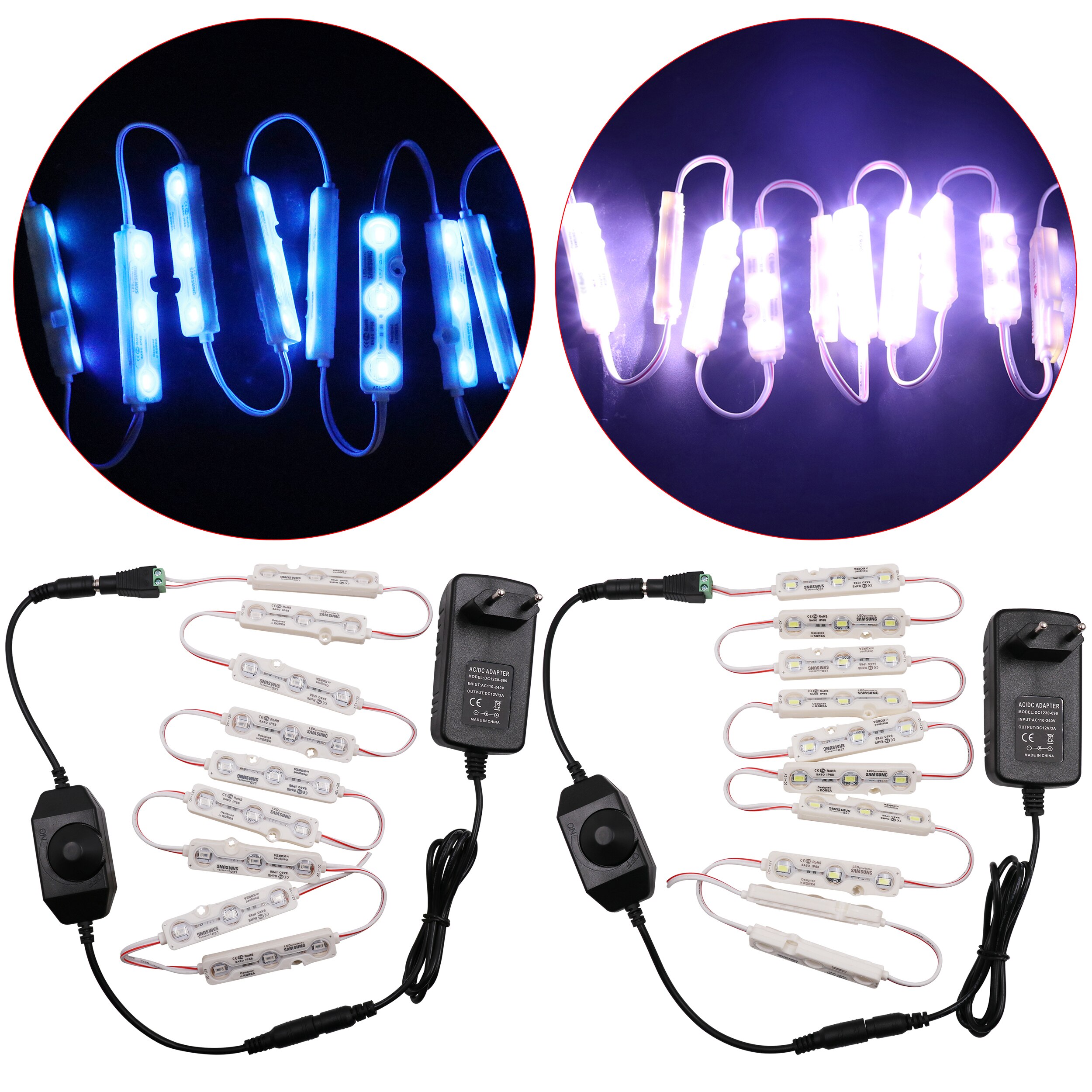 Hollywood Style LED Vanity Mirror Lights Kit Dimmable Bulbs and Power Plug,Lighting Fixture Strip for Makeup Vanity Table