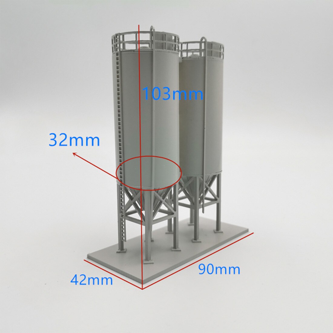 1/150 N Scale Sand Table Model Scene Decor Industrial Container Model