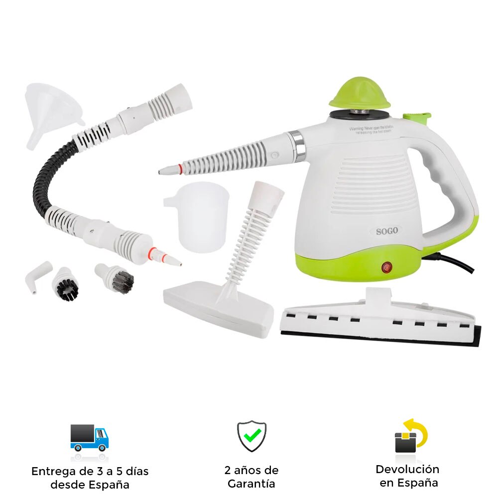 Sogo – nettoyeur vapeur vapeur 2 en1, désinfectant, dégraissant, portable, accessoires, poignée, puissant, cuisine, salle de bain, maison