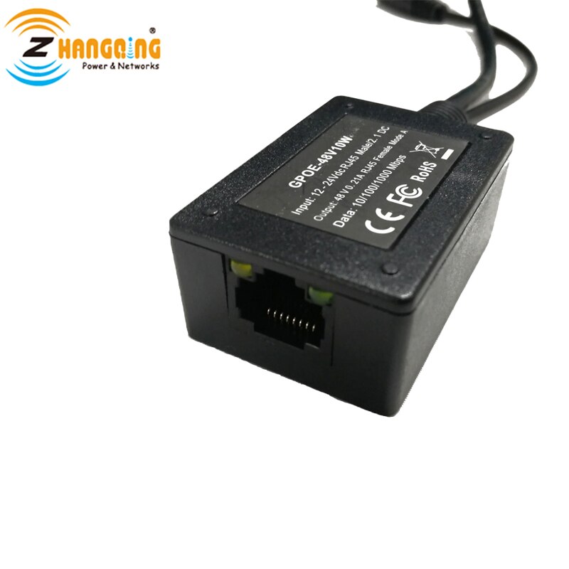48V output POE converter 10V-30VDC input,Gigabit Power over ethernet injector PoE for 48V product from Solar charge controller