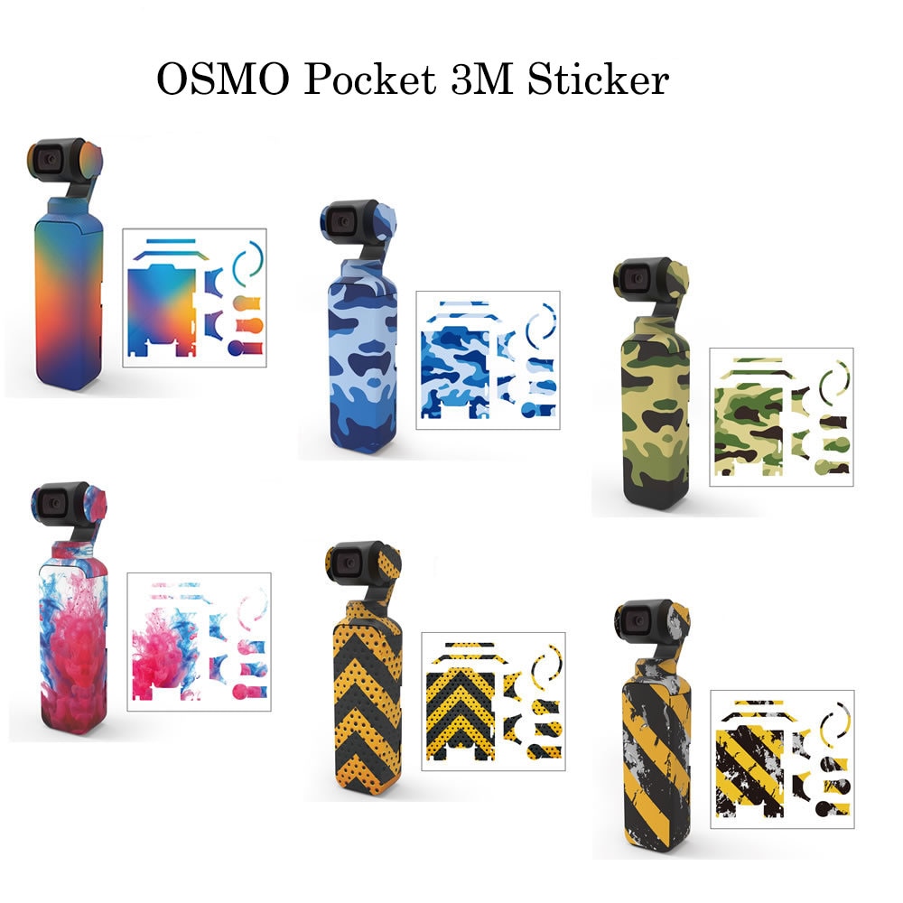 Body Decals For DJI OSMO POCKET Accessories Waterproof 3M PVC Stickers Body Decals Film For OSMO POCKET Handheld Gimbal Camera