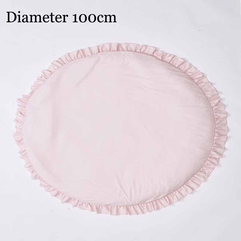 Baumwolle Tragbare Reise Baby Bett Abnehmbare Laufstall Krippe für Neugeborene Bebe Nest Schlaf Wiege 0-12Monat: 100cm Rosa