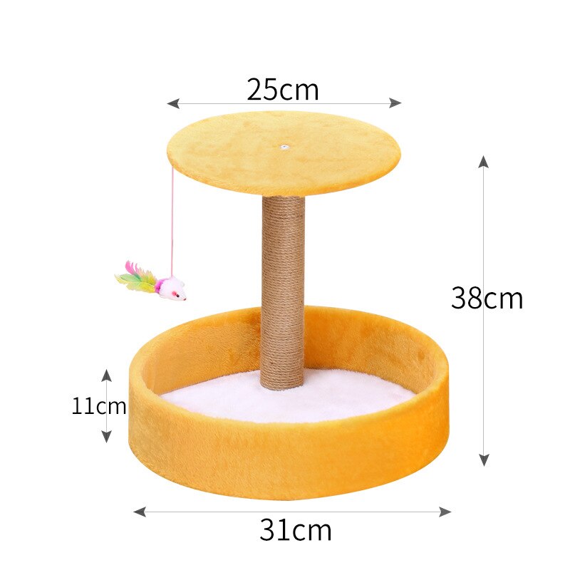 Cat Tree Sisal Rope Climbing Frame Cats Scratching Post Toys Detachable Cat Tree For Cats Kitten Grinding Claw: 8